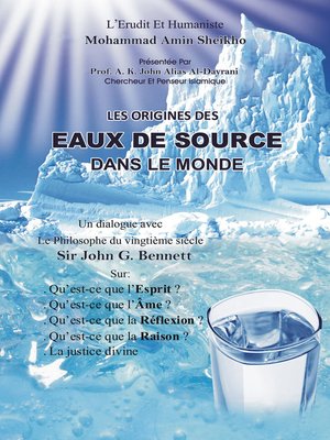 cover image of Les Origines Des Eaux De Source Dans Le Monde